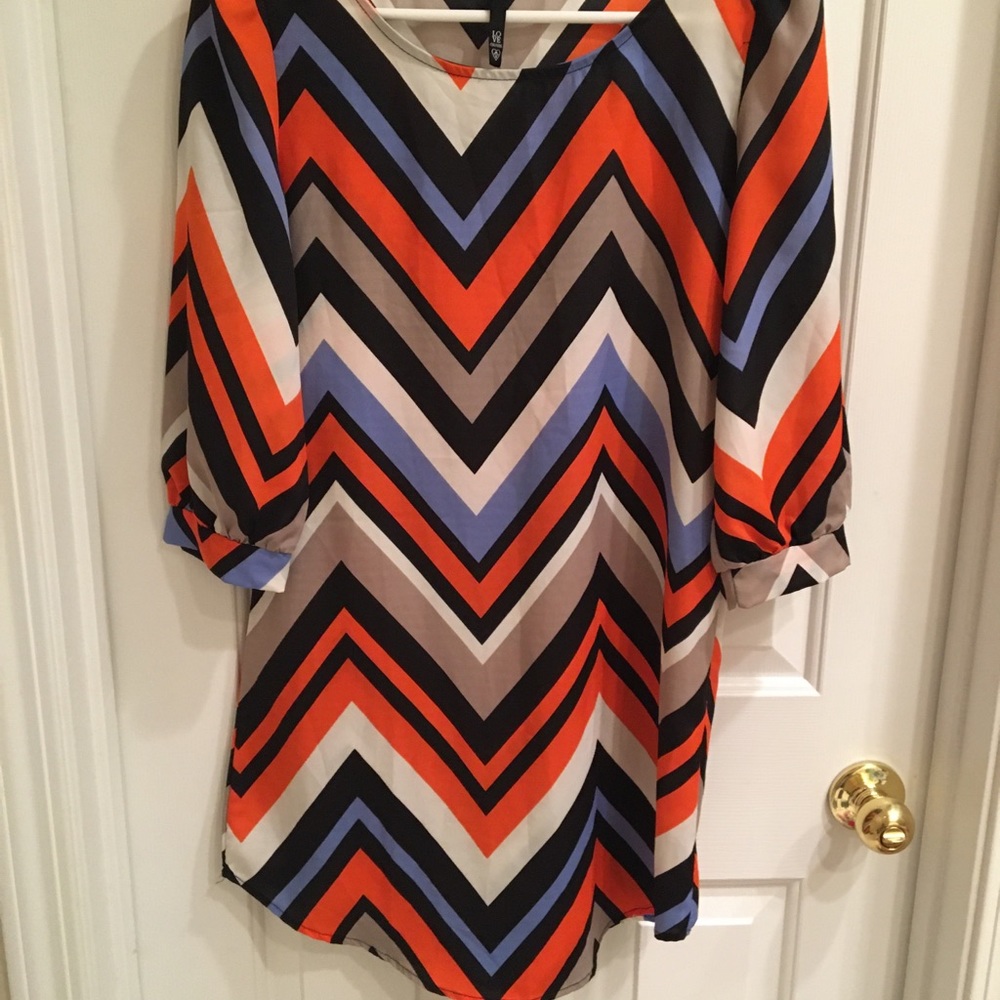 Multicolor shirt dress
